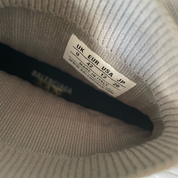 New balenciaga sock sneakers trainers flats gray white sz 42 - Picture 2 of 11